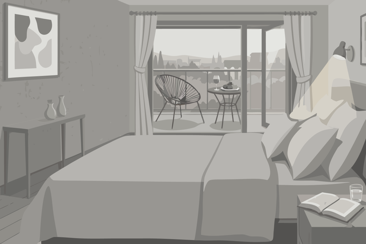 Chambre Lits Jumeaux Supérieure - Vue sur Jardin
